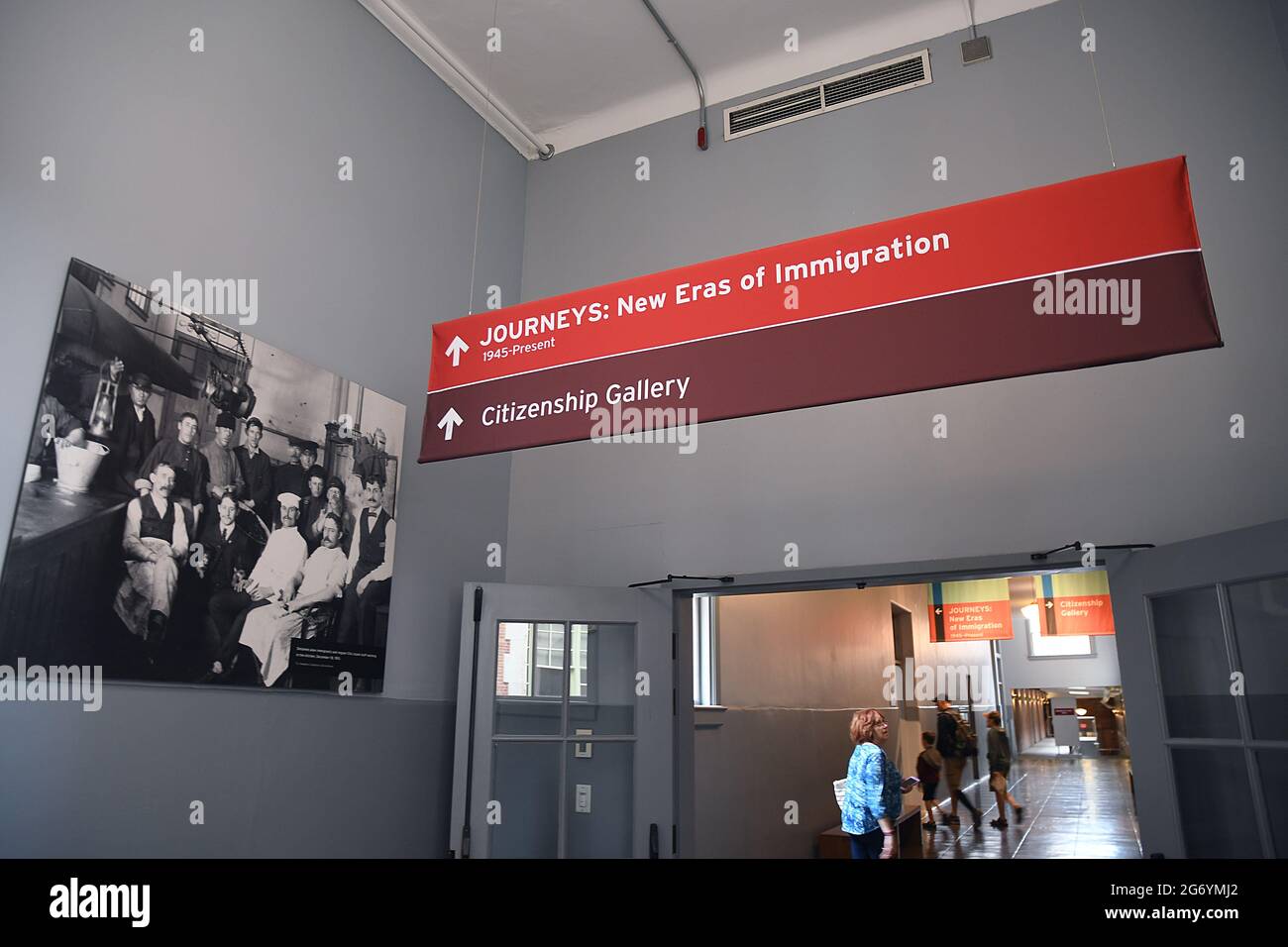 ELLIS ISLAND/NEW YORK CITY/NEW YORK Ellis Island Migrationstor zu Vereinigten Staaten von Amerika. /USA/05.JUNI 2018  . (Foto.Francis Dean / Deanpictures. Stockfoto