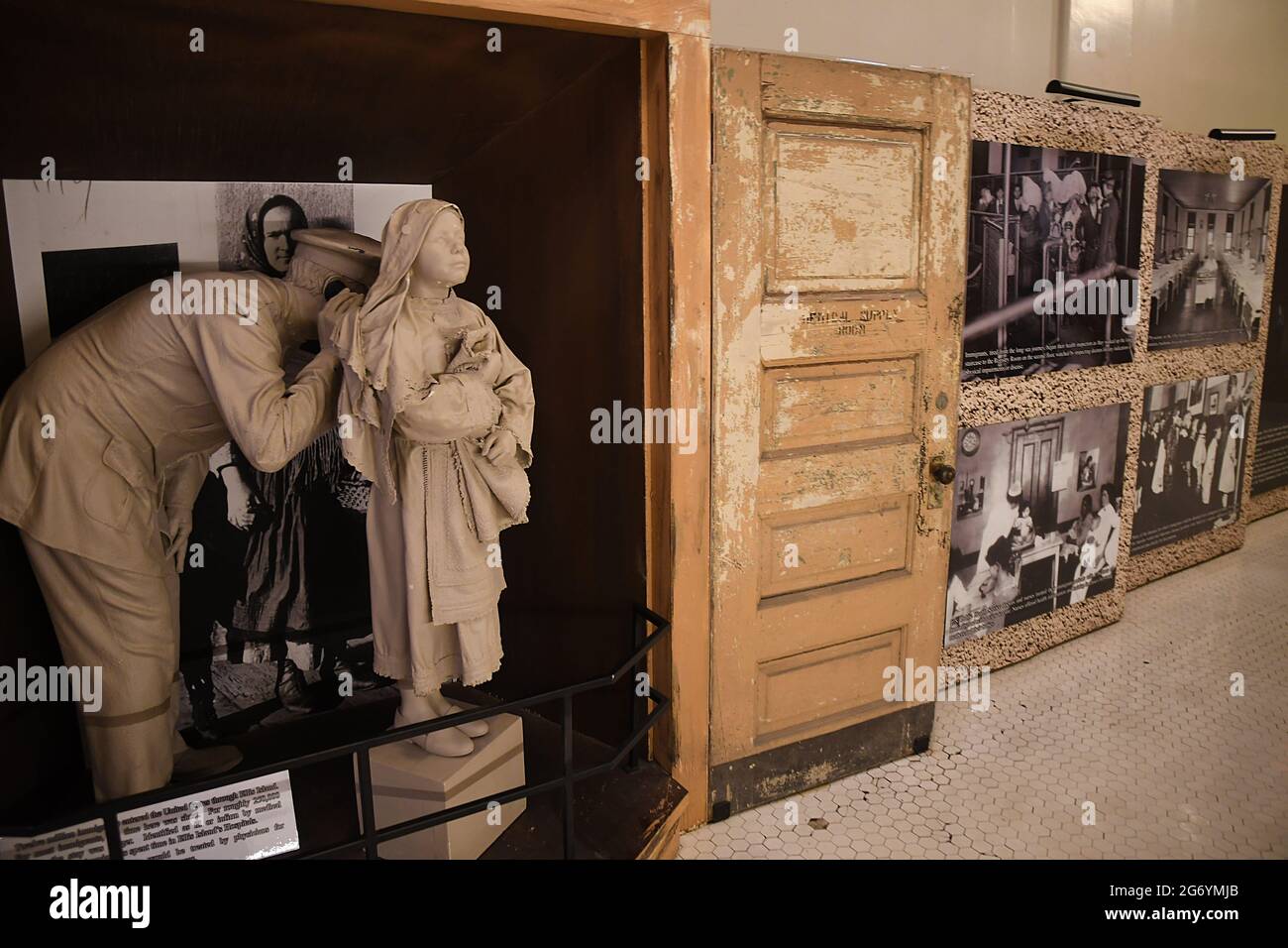 ELLIS ISLAND/NEW YORK CITY/NEW YORK Ellis Island Migrationstor zu Vereinigten Staaten von Amerika. /USA/05.JUNI 2018  . (Foto.Francis Dean / Deanpictures. Stockfoto