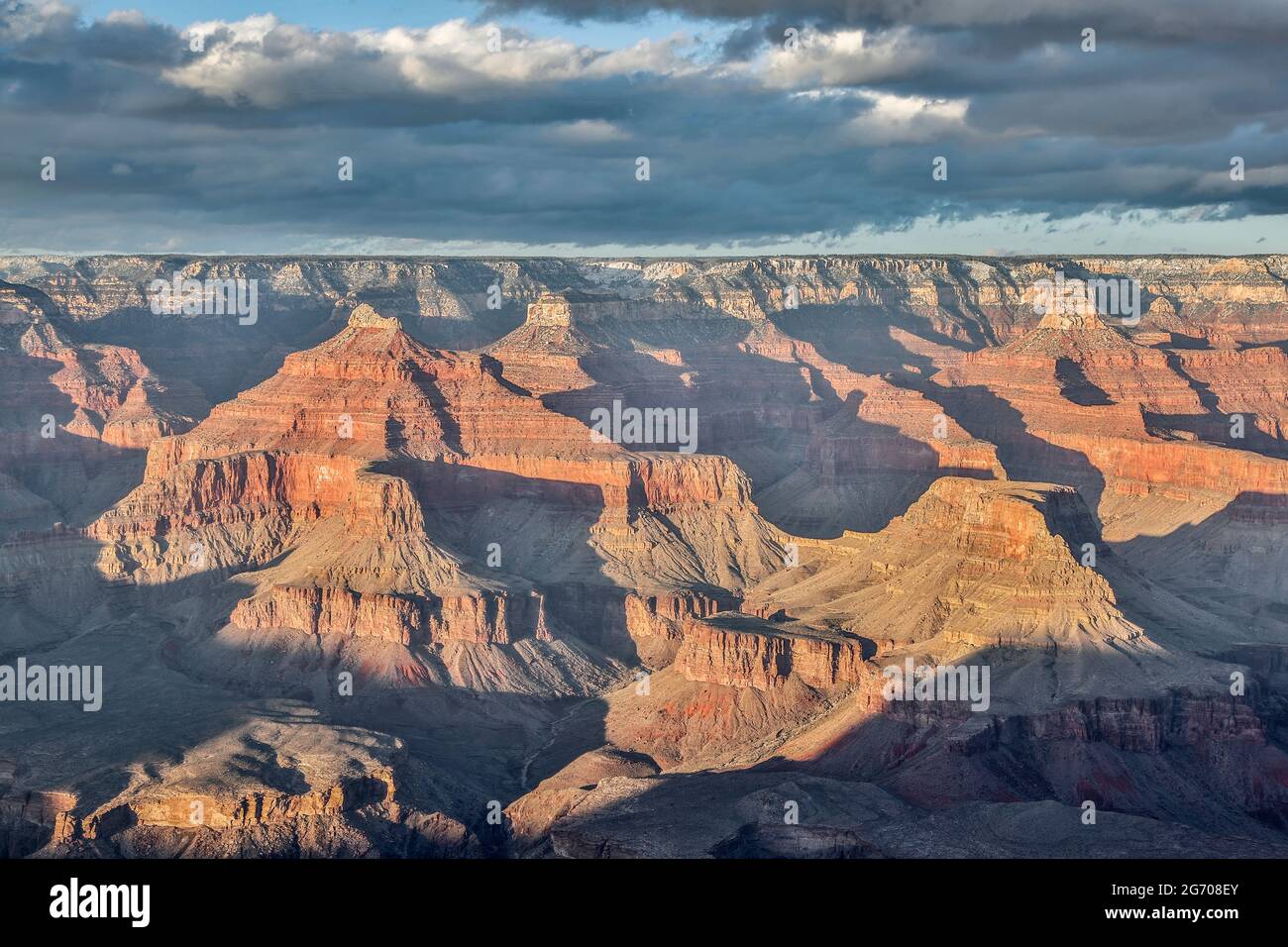 Felsformationen und Schluchten von Maricopa Point, Grand Canyon National Park, Arizona USA Stockfoto