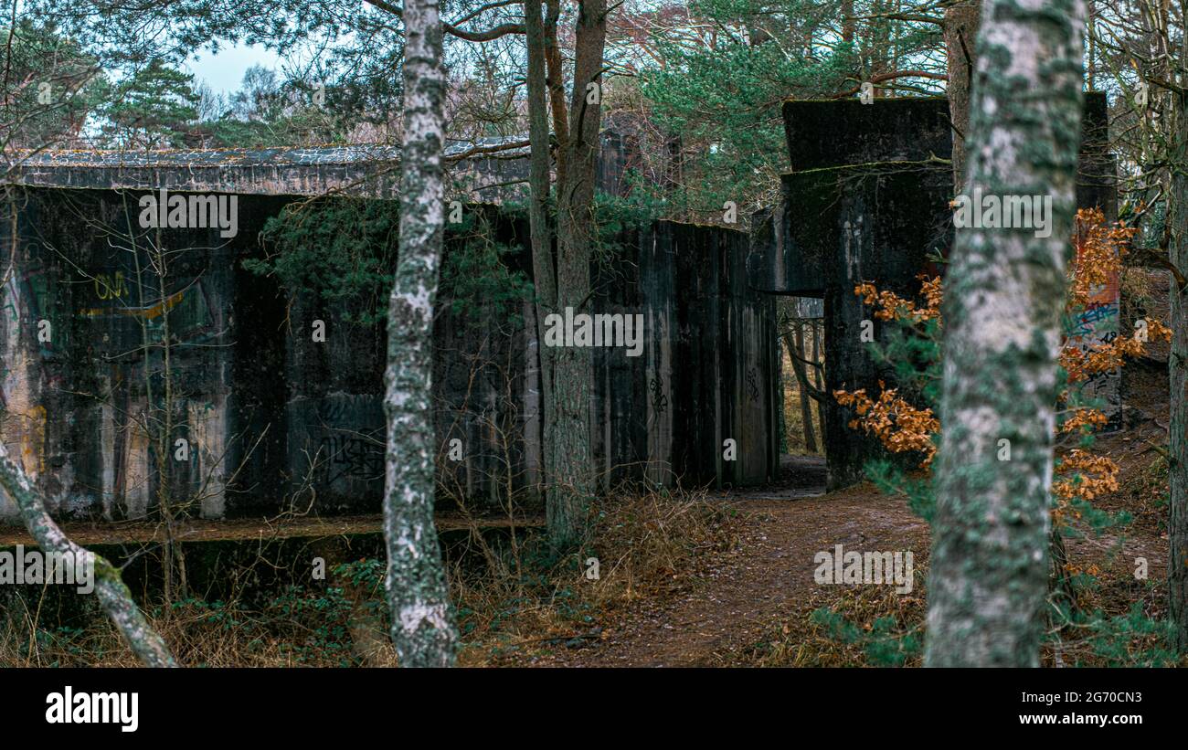 Verlassene deutschen Bunker aus dem 2. Weltkrieg, Dueodde, Bornholm