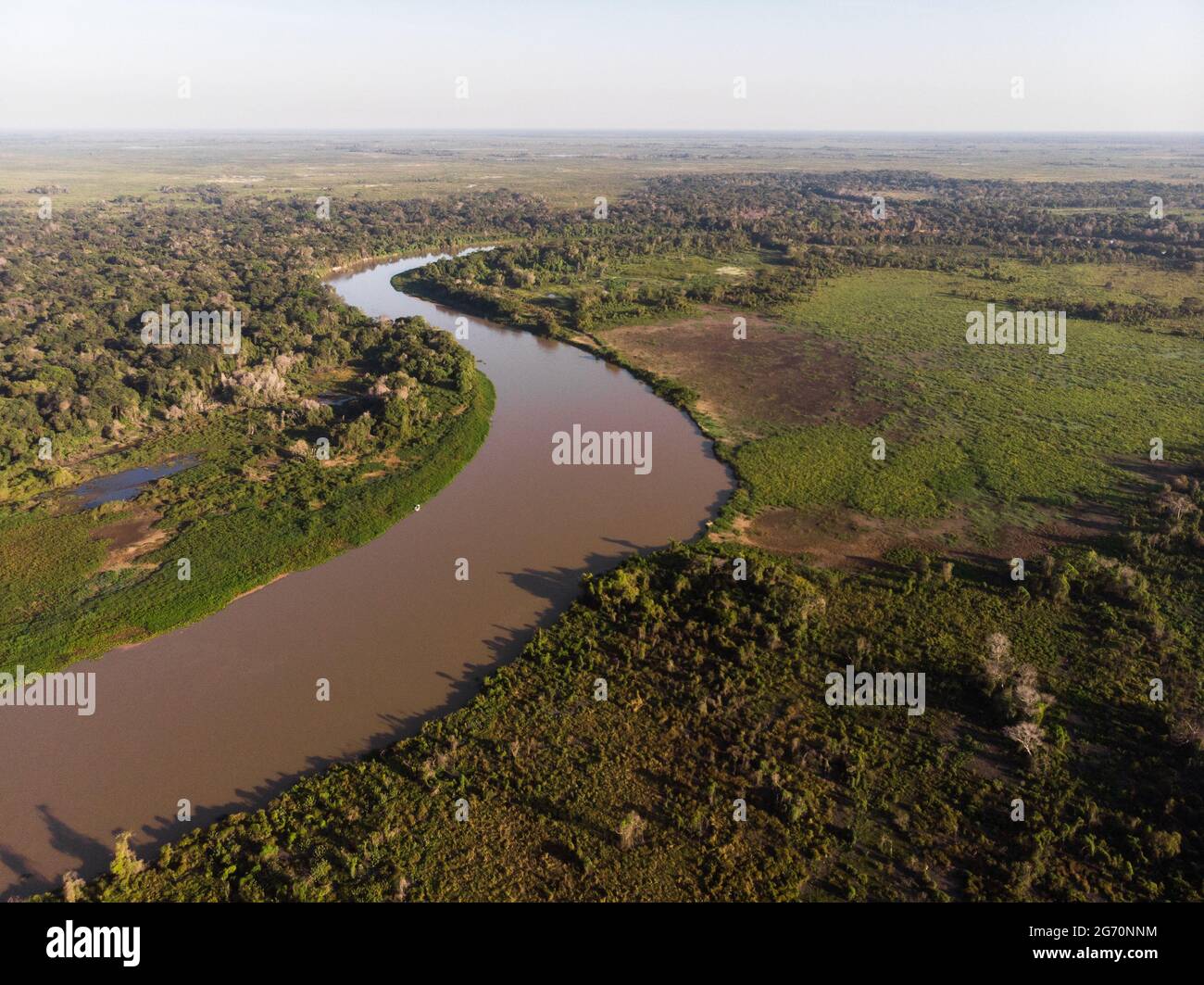 Cuiabá River in North Pantanal, Brasilien Stockfoto
