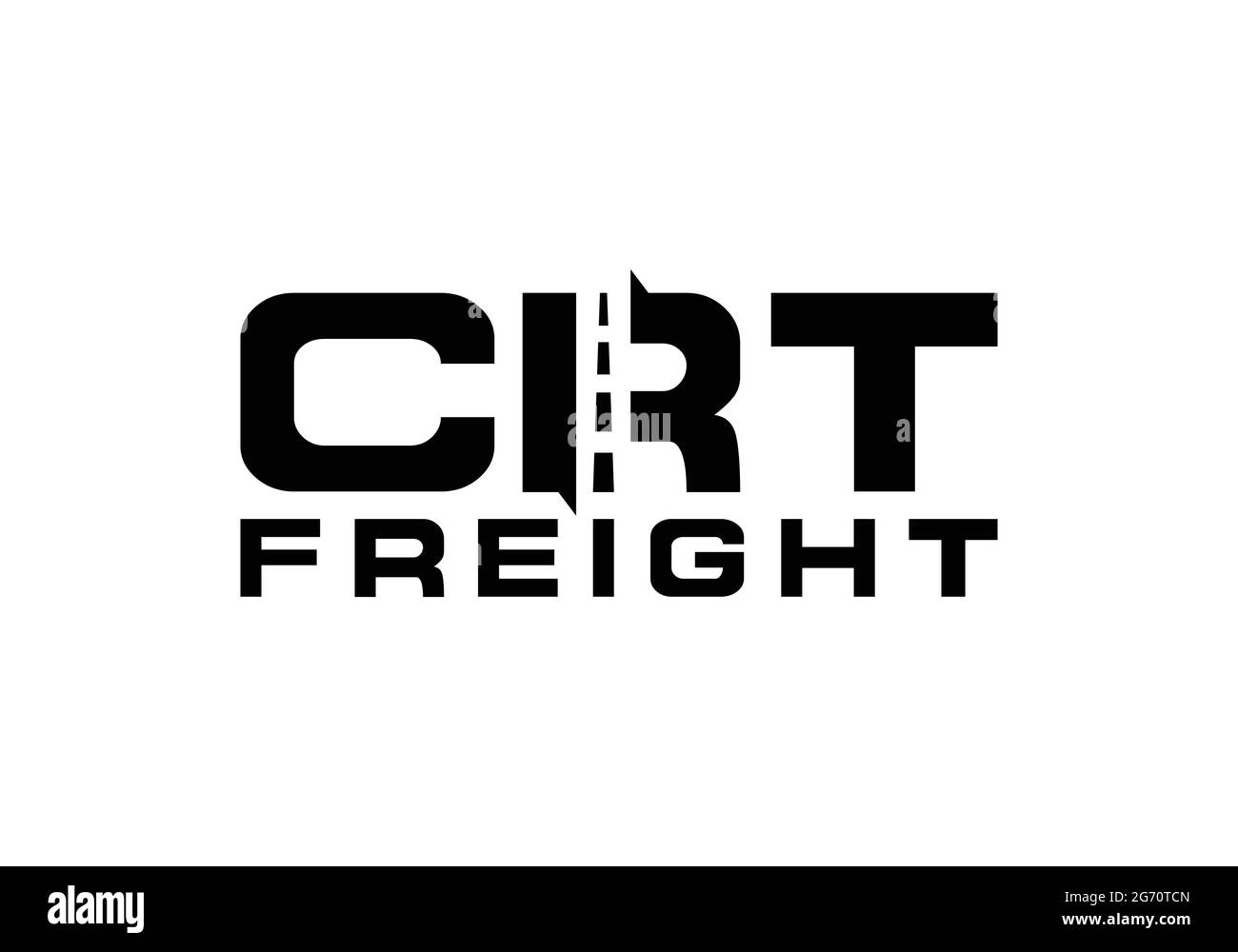 Initial Monogram Letter CRT Logo Design Vektor Vorlage C R T Letter Logo Design CRT Freight Creative Logo Design Stock Vektor