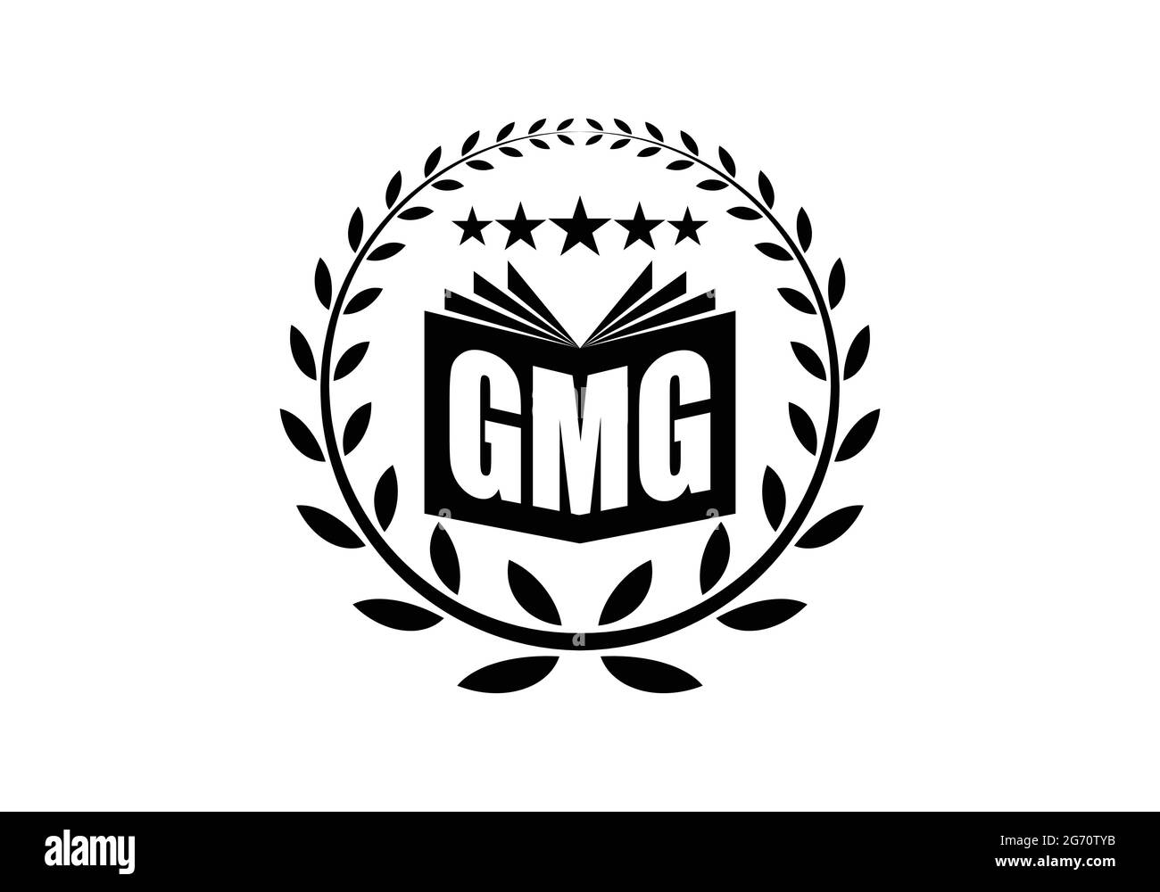 Initial Monogram Letter GMG Logo Design Vektor Vorlage GMG Letter Logo Design GMG Educational Logo Design für Sie Stock Vektor