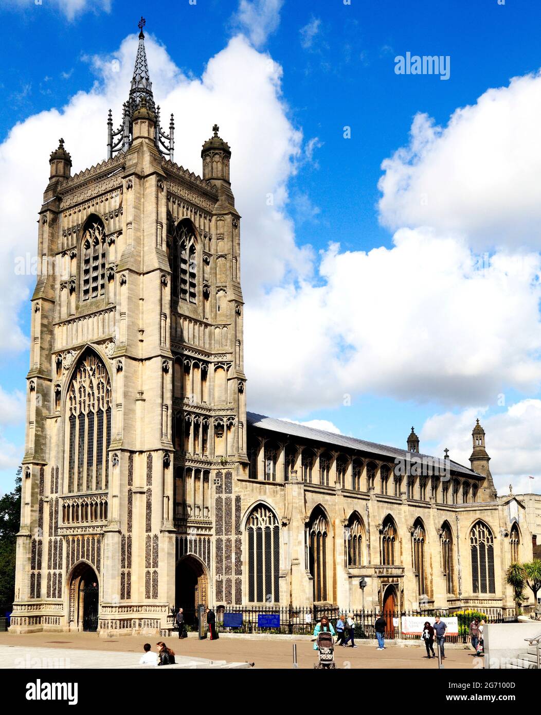 Norwich, St. Peter Mancroft Kirche, Millennium Plain Stockfoto