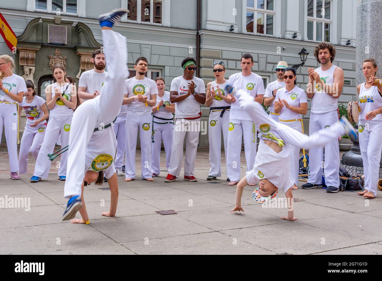 Capoeira-Ausstellung in Krakau (Polen) Stockfoto