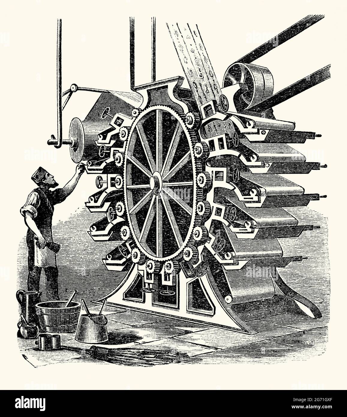 Historische Druckmaschine Stockfotos und -bilder Kaufen - Alamy