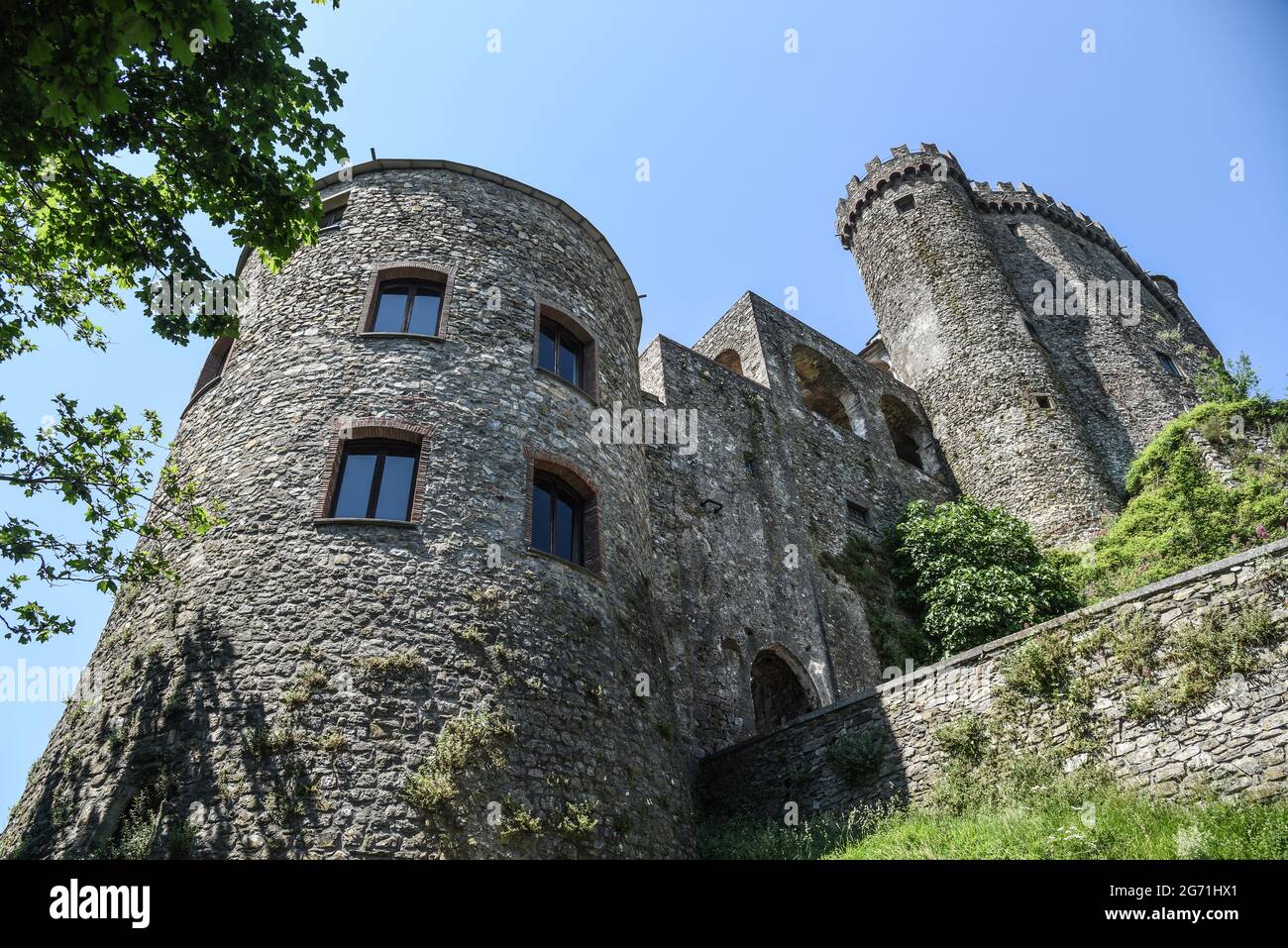 Il Castello Malaspina a Fosdinovo Stockfoto