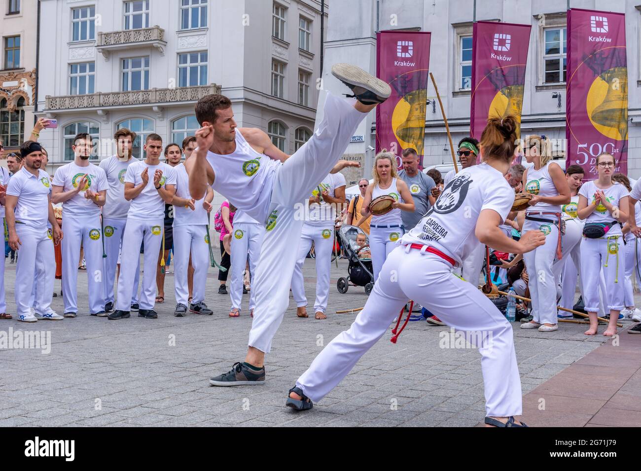 Capoeira-Ausstellung in Krakau (Polen) Stockfoto