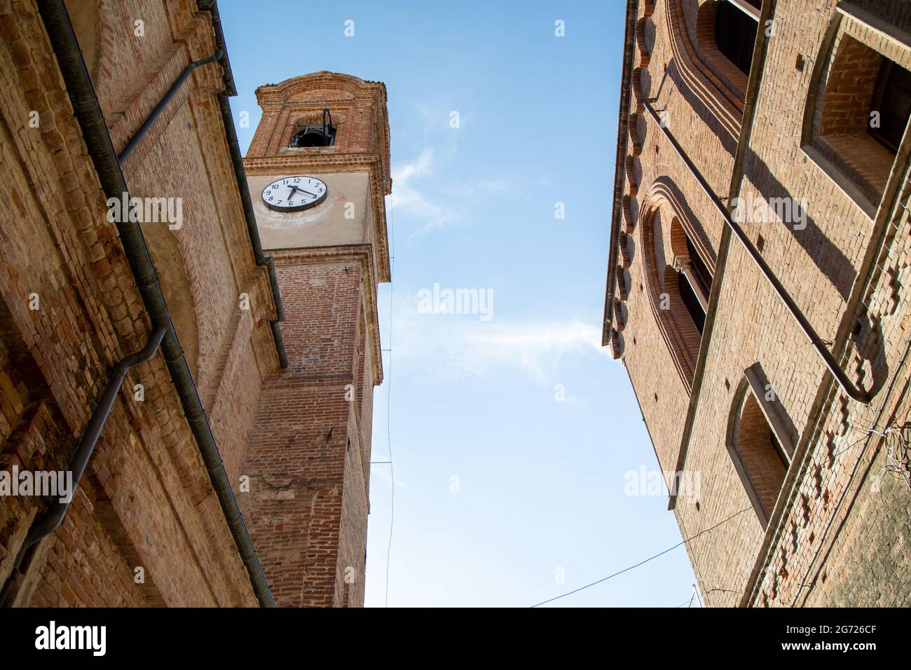 Dorf Sala Monferrato Italien Stockfoto