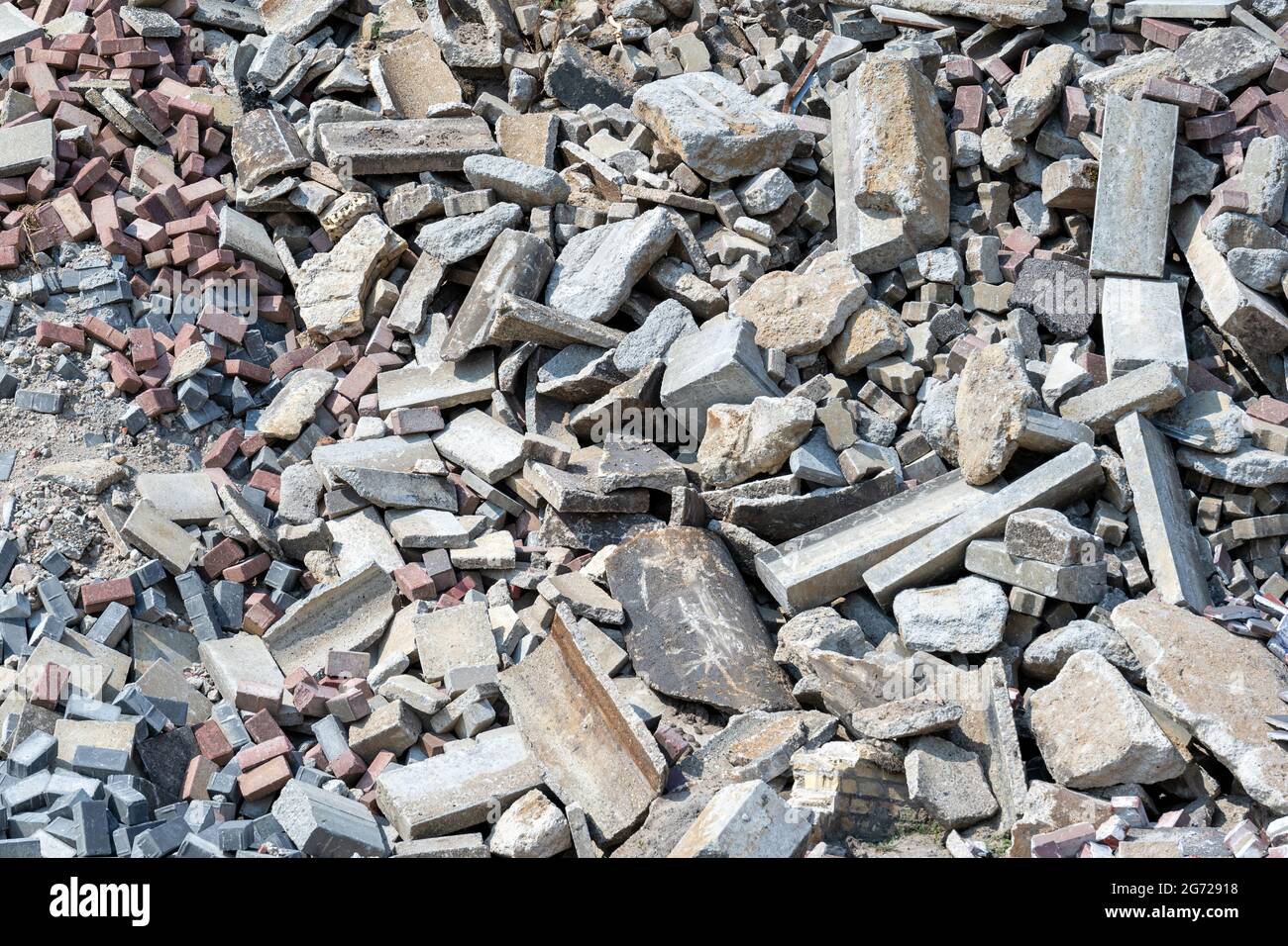 Bauschutt für den Hintergrund Stockfoto