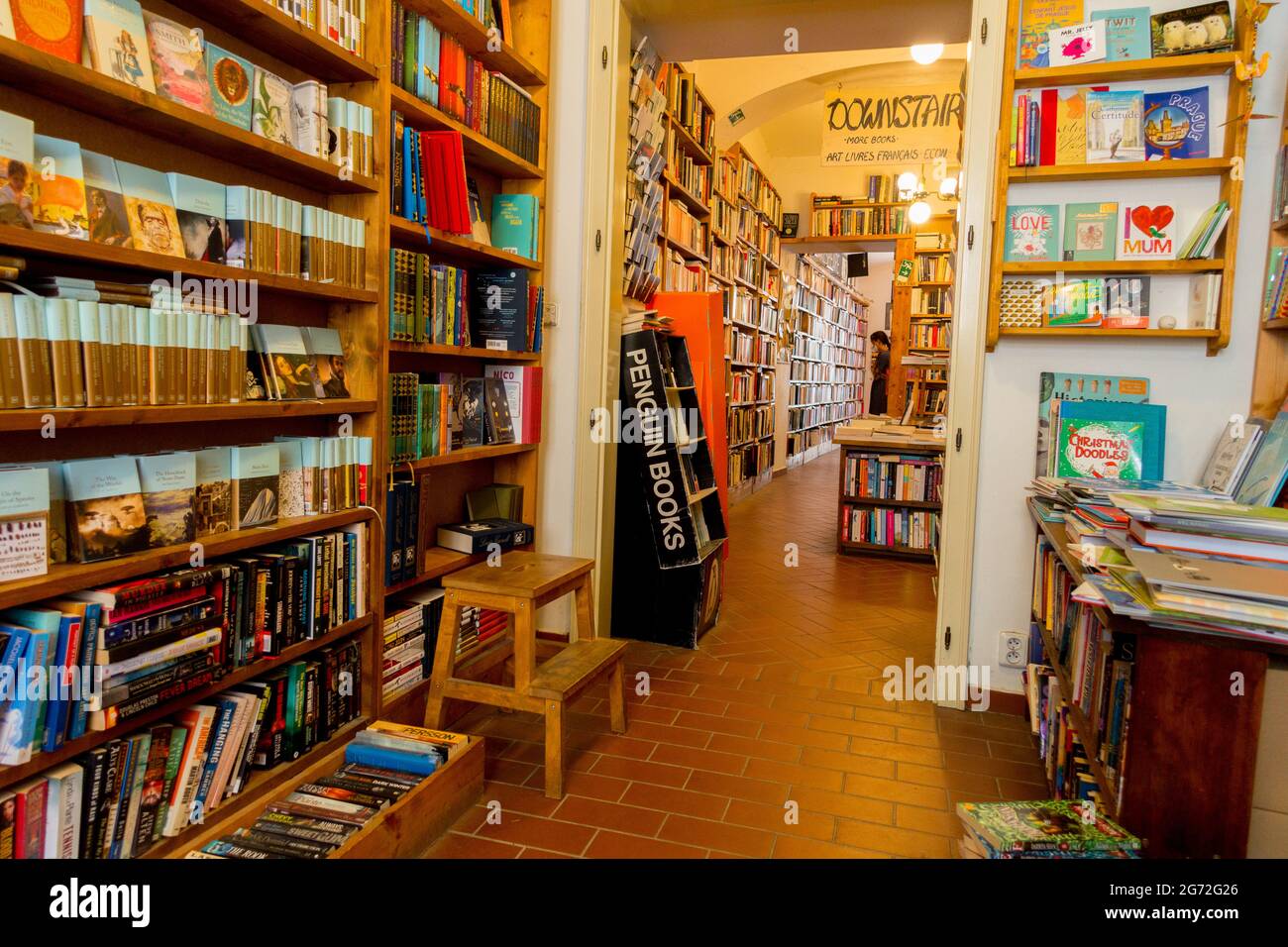 Shakespeare and Sons Prager Buchhandlung Mala Strana Tschechische Republik Stockfoto