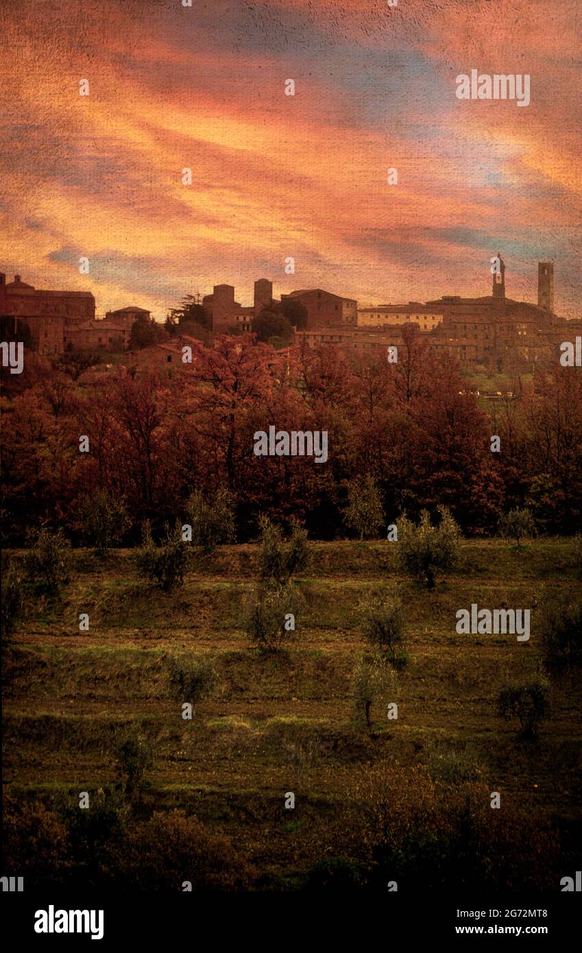 Italien Umbrien Città della Pieve Stockfoto