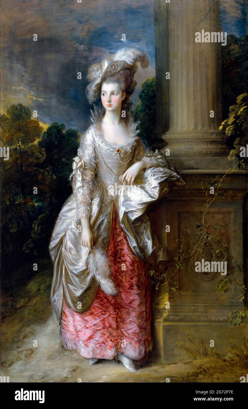 The Honourable Mrs Graham (1757 - 1792) von Thomas Gainsborough (1727-1788), Öl auf Leinwand, c. 1775-77 Stockfoto