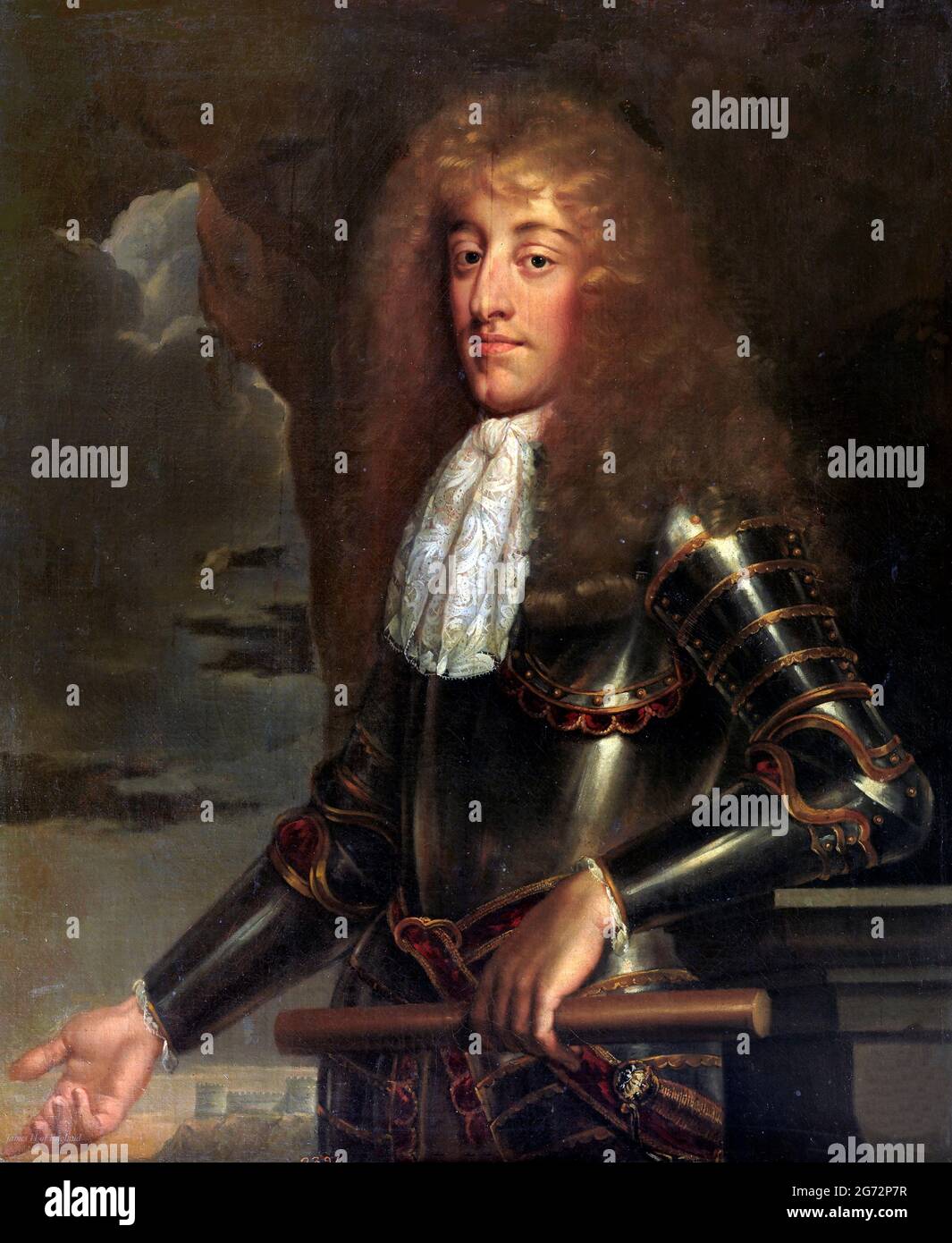 Jakobus II. Und VII. (1633–1701). Porträt von König James II. Von England (König James VII. Von Schottland), Öl auf Leinwand, um 1675-1700 Stockfoto