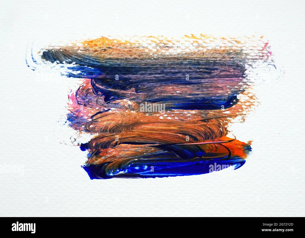 Pinselstrich , schöne, helle Farben Malerei abstrakte Aquarell Hintergrund Stockfoto