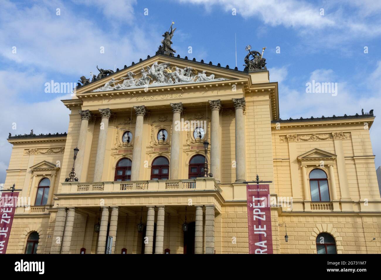 Das Opernhaus in der Prager Staatsoper Tschechien Stockfoto