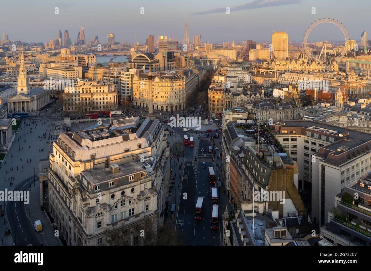 Ikonische Ansicht der City of London UK Stockfoto