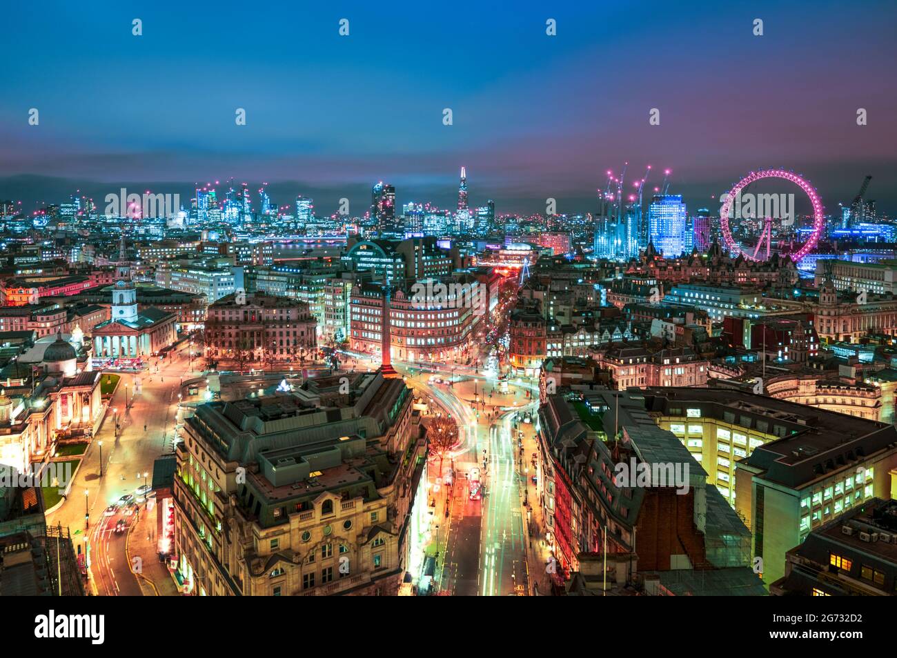 Ikonische Ansicht der City of London UK Stockfoto