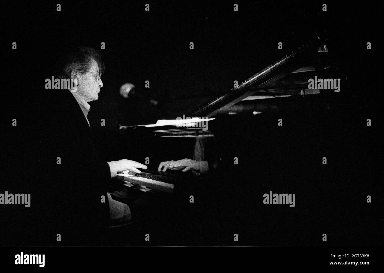Stan Tracey, Pizza on the Park, London, 2/2000. Stockfoto