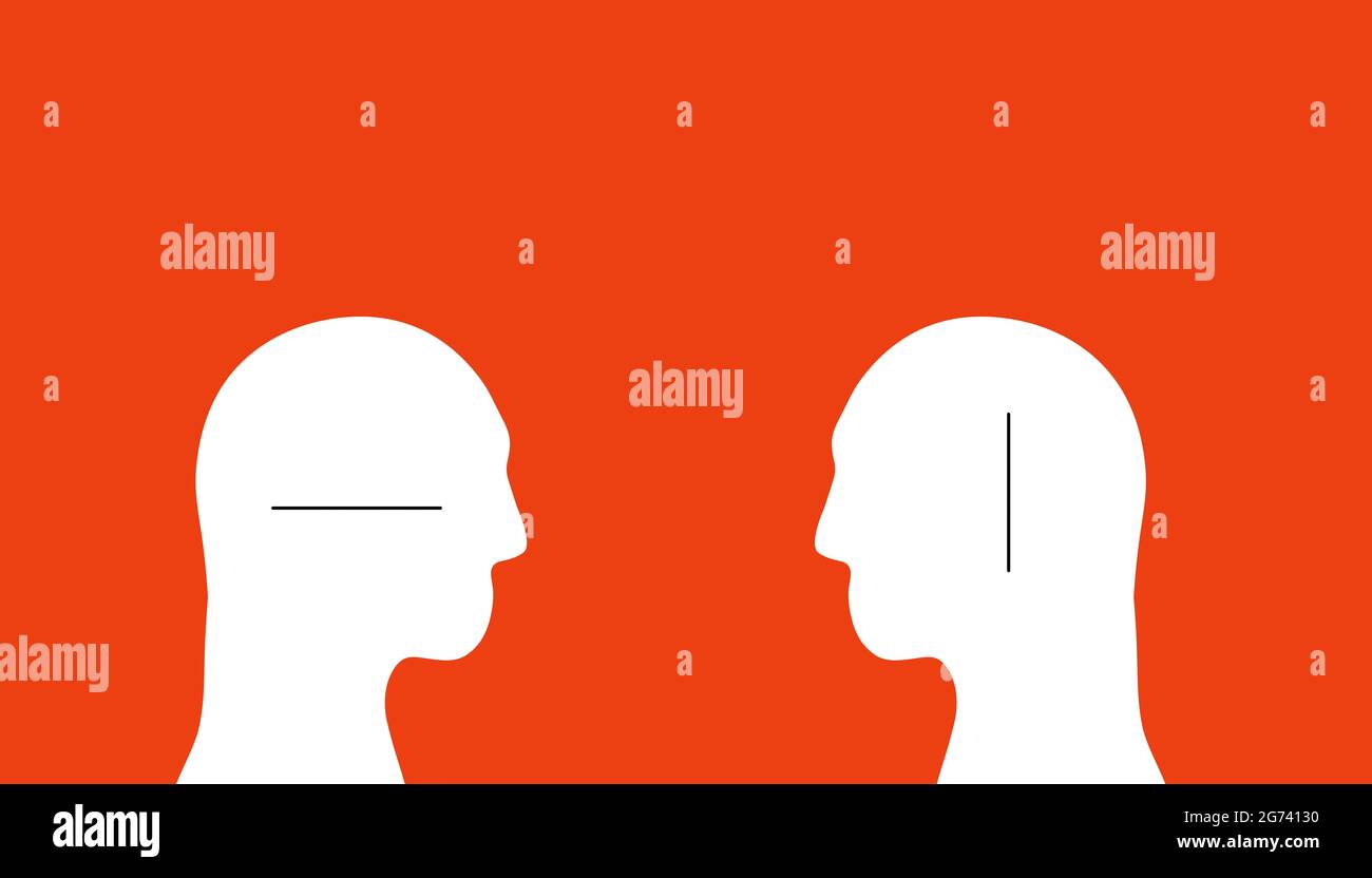 Vertikales Denken und horizontales Denken. Laterales Denken und