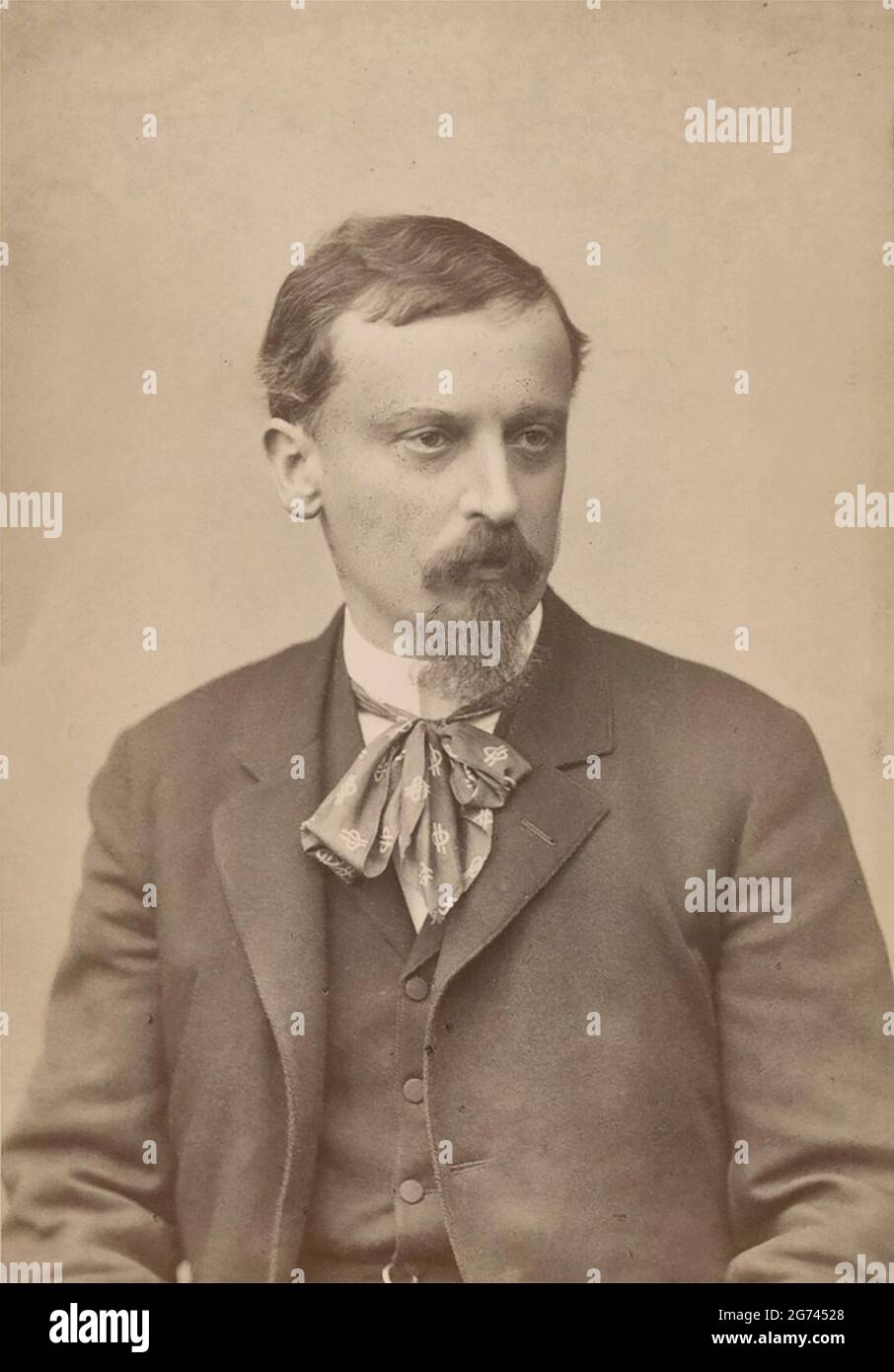Henryk Sienkiewicz in den 1880er Jahren Stockfoto