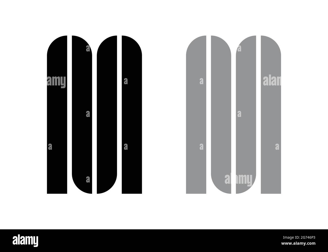 Initial Monogram Letter M Logo Design Vektor Vorlage M Letter Logo Design M Letter Clever Icon Pack Stock Vektor