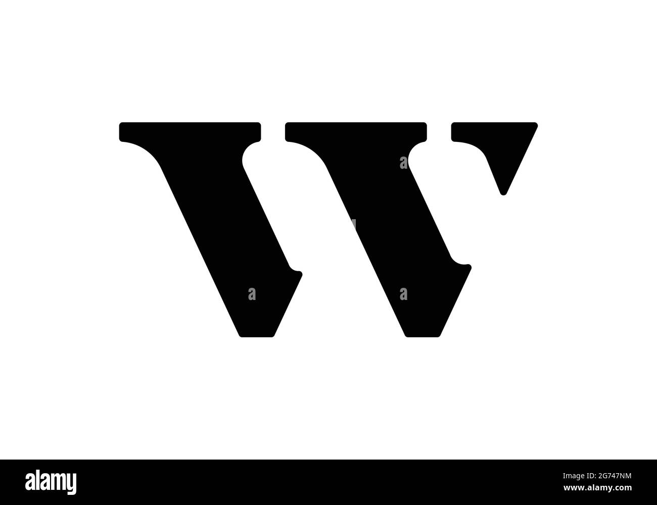Initial Monogram Letter W Logo Design Vektor Vorlage W Letter Logo Design Stock Vektor
