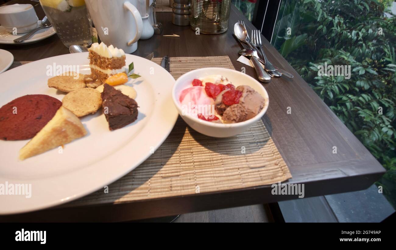 Comfort Food Sugar Fix Sweet Treats Desert Food Alles, Was Sie Essen Können Stockfoto
