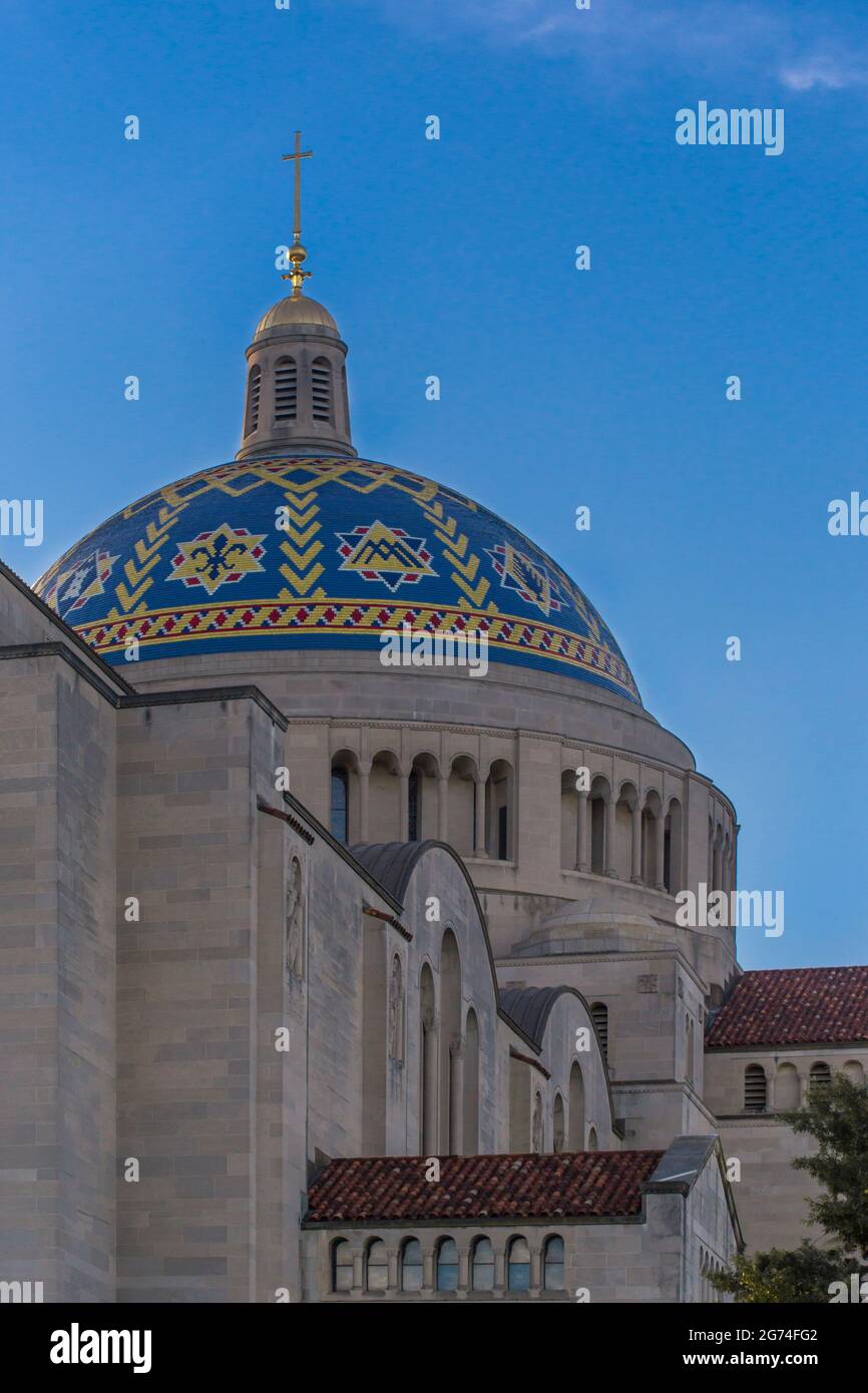 Basilika des Nationalheiligtums der Unbefleckten Empfängnis. Stockfoto