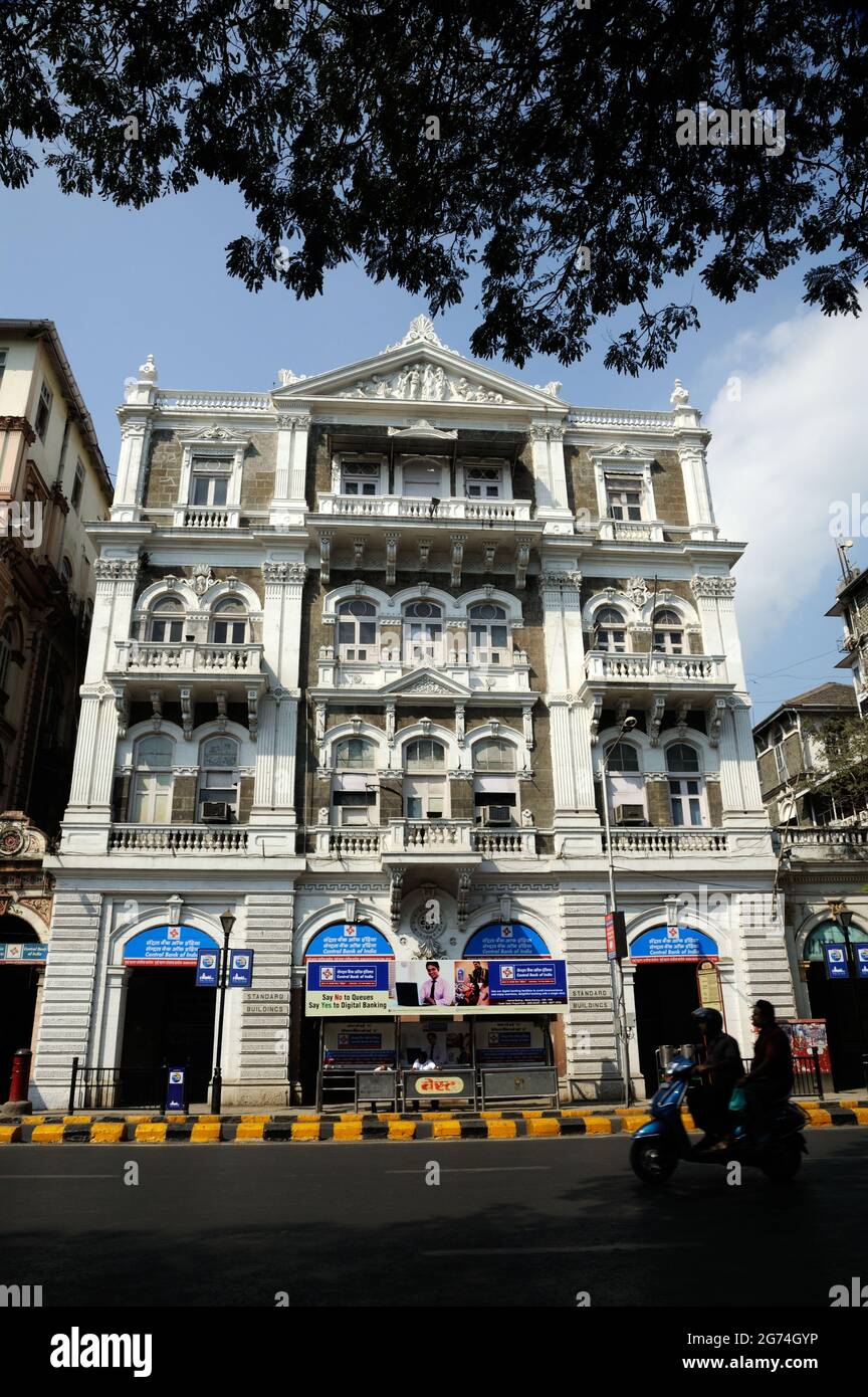 Mumbai; Maharashtra; Indien- Asien; Jan; 2017 : Central Bank of India Standardgebäude für bombay Stockfoto