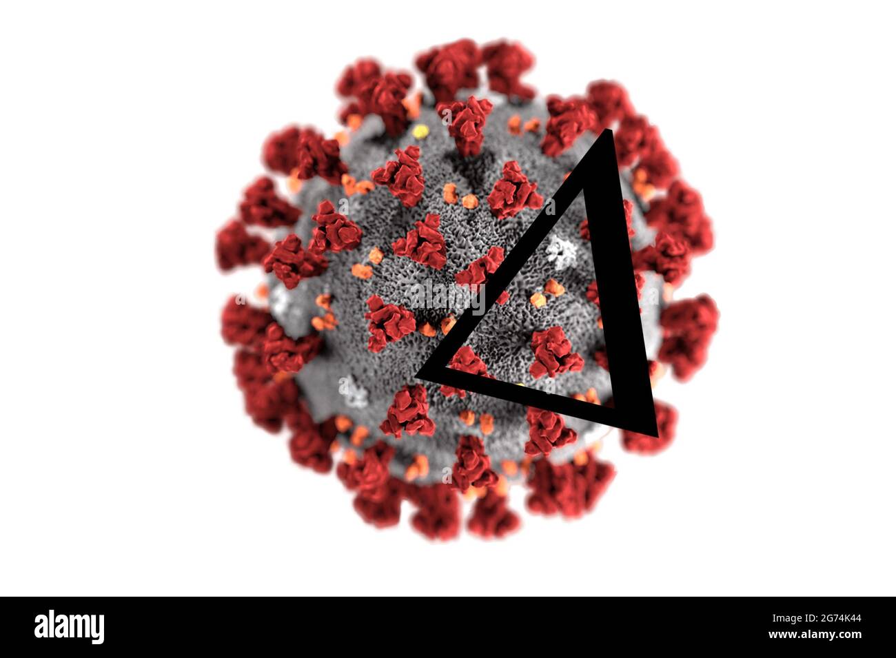 Covid-Virus-Variante weltweit: Delta Stockfoto
