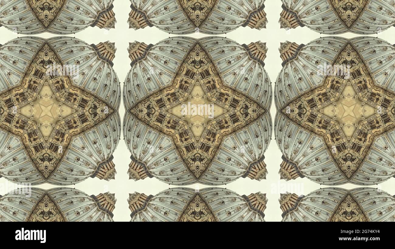 Kaleidoskop-Muster aus der Petersbasilika, Rom Stockfoto