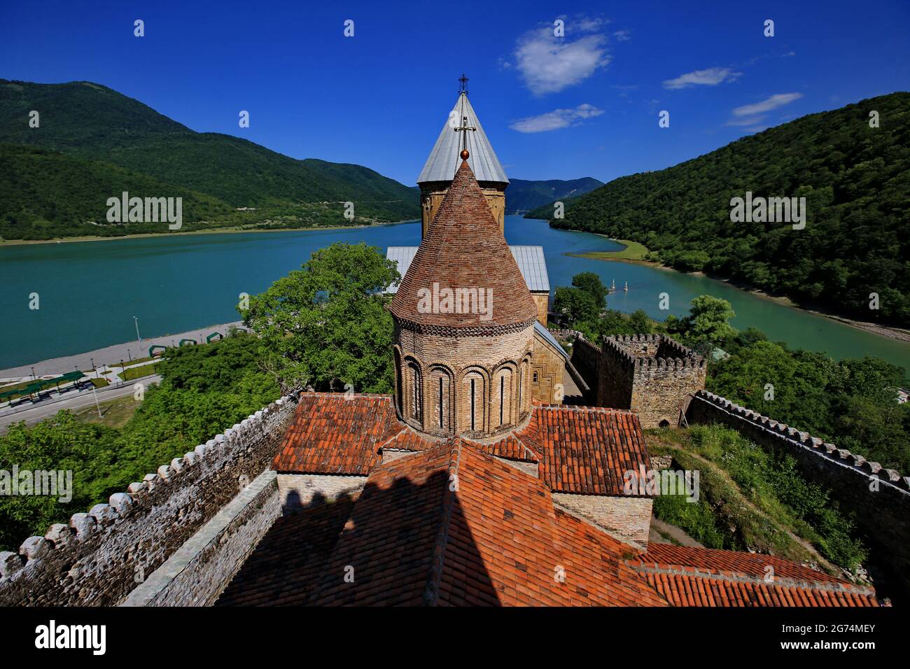 Ananuri Festung, Georgien Stockfoto