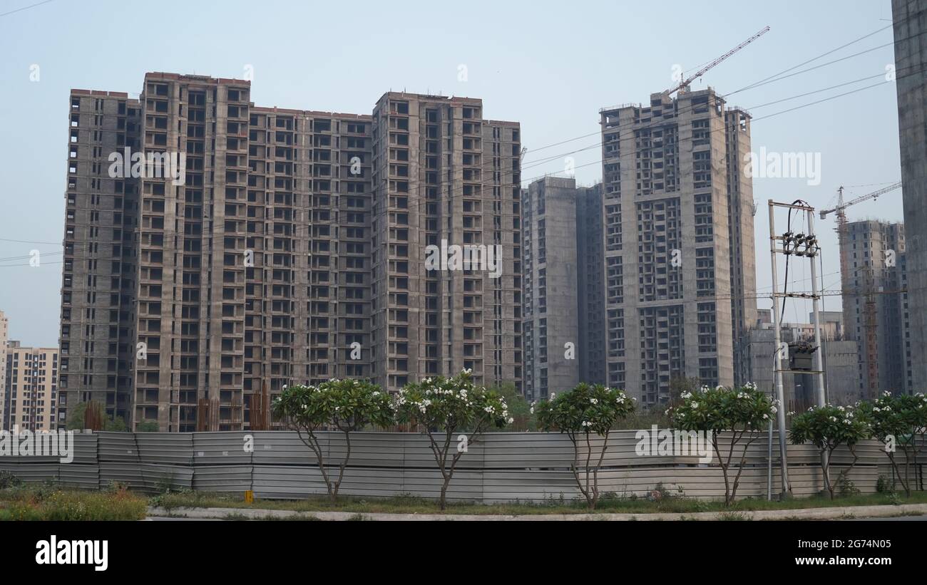 JP Wish Town, im Bau Projekt Noida, High Quality Image Stockfoto