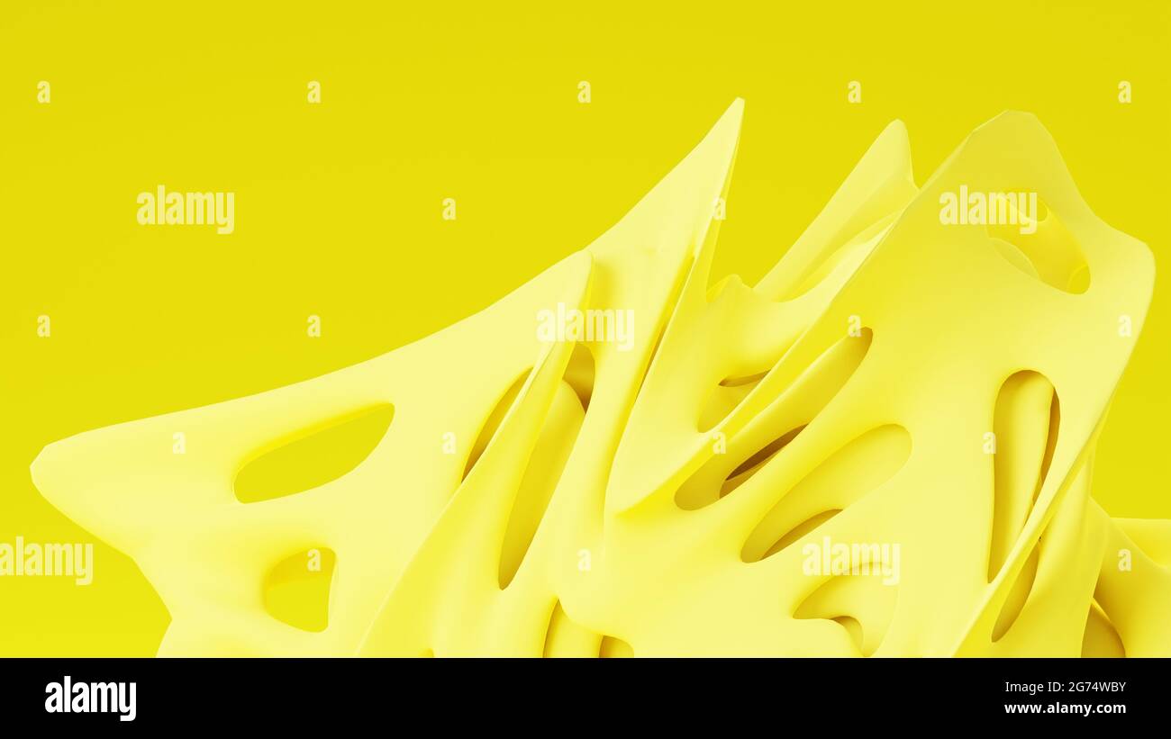 Abstrakte geometrische Form auf dem Hintergrund mit Kopierraum Stockfoto