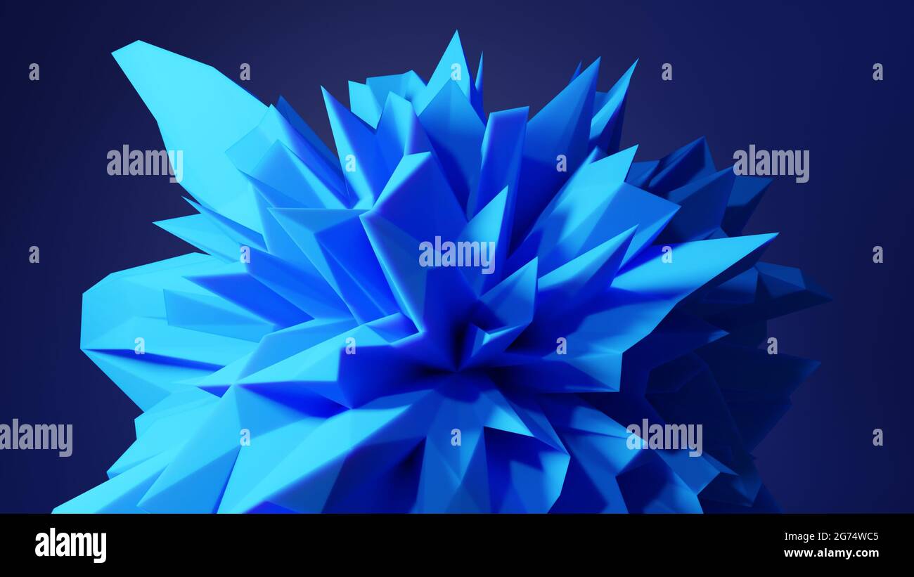 Abstrakte geometrische Form auf dem Hintergrund mit Kopierraum Stockfoto