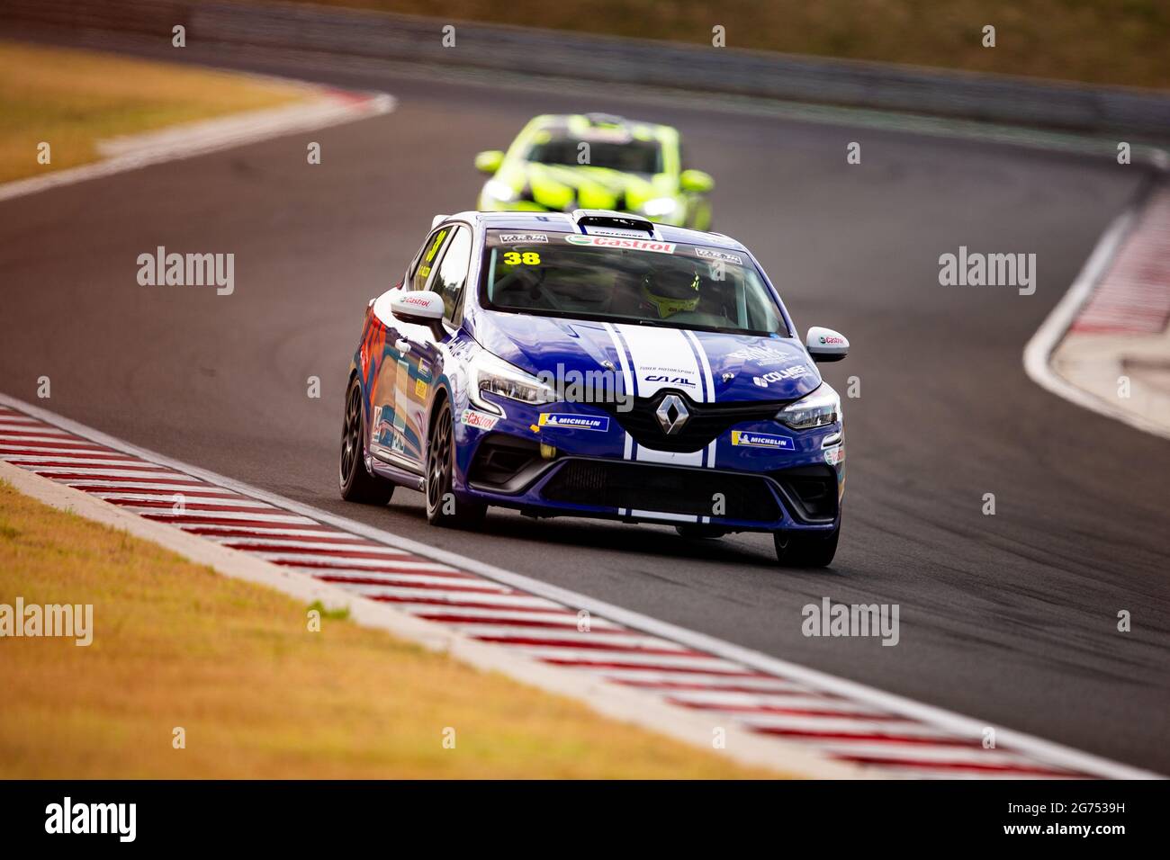 Budapest, Ungarn. Juli 2021. 38 Alcidi Alessio (ITA), CAAL RACING, RENAULT CLIO CUP EUROPE, Aktion während der 7. Runde des Clio Cup Europe 2021, vom 9. Bis 11. Juli 2021 auf dem Hungaroring, in Budapest, Ungarn - Foto Joao Filipe/DPPI Credit: DPPI Media/Alamy Live News Stockfoto