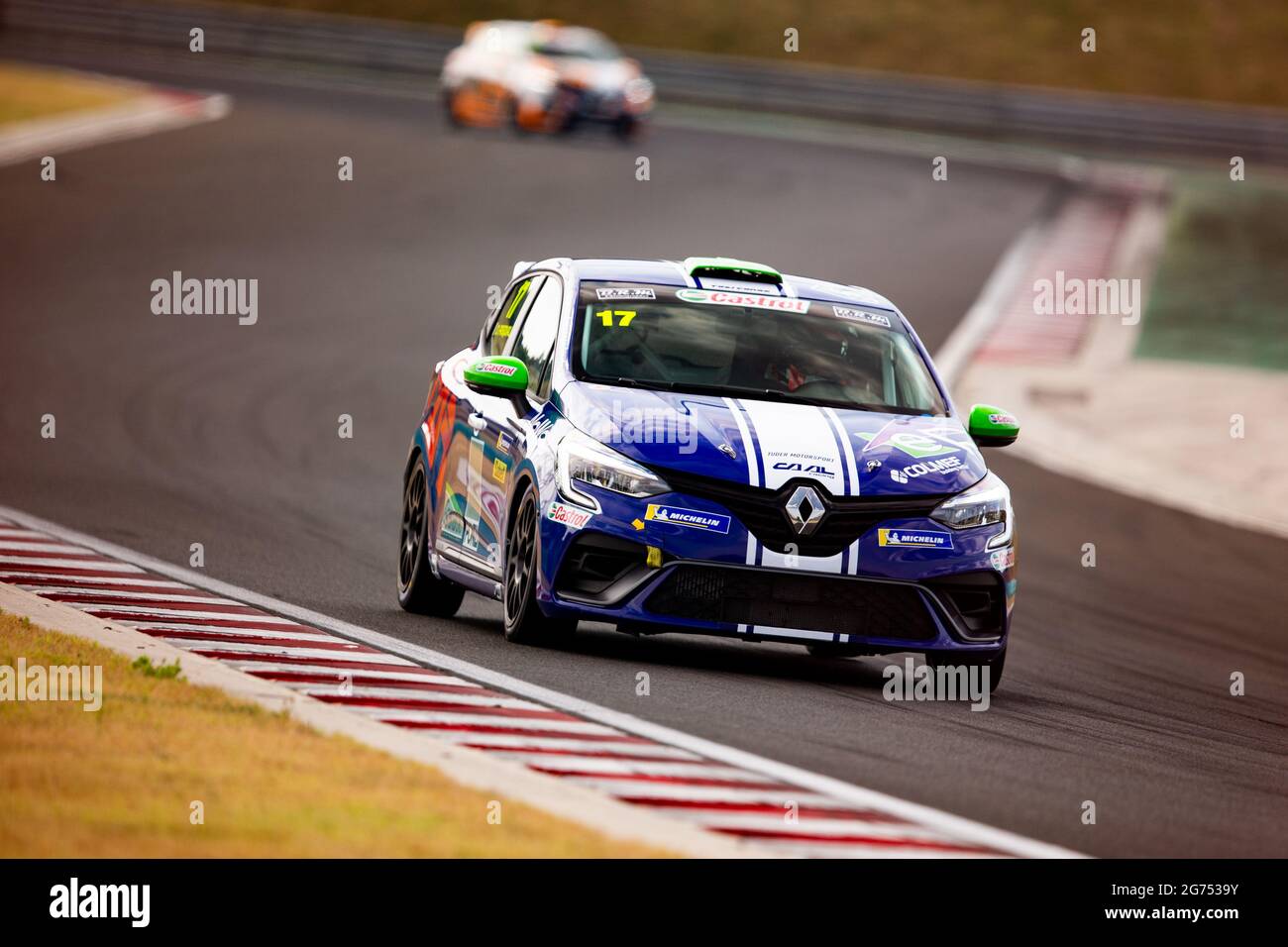 Budapest, Ungarn. Juli 2021. 17 Pasquali Daniele (ITA), CAAL RACING, RENAULT CLIO CUP EUROPE, Aktion während der 7. Runde des Clio Cup Europe 2021, vom 9. Bis 11. Juli 2021 auf dem Hungaroring, in Budapest, Ungarn - Foto Joao Filipe/DPPI Credit: DPPI Media/Alamy Live News Stockfoto