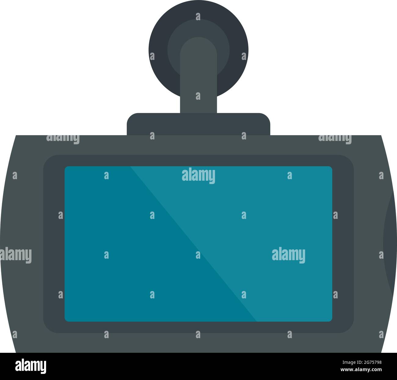 Smart Car dvr Symbol flach isoliert Vektor Stock Vektor