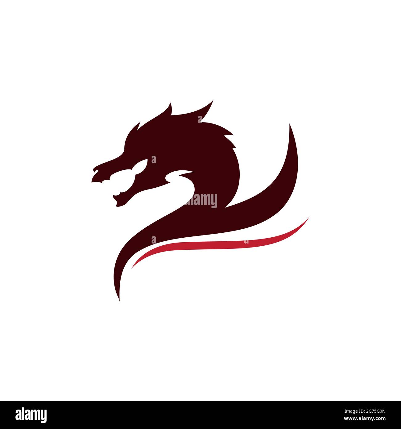 Dragon Symbol Vector Illustration Design logo Vorlage Stock Vektor