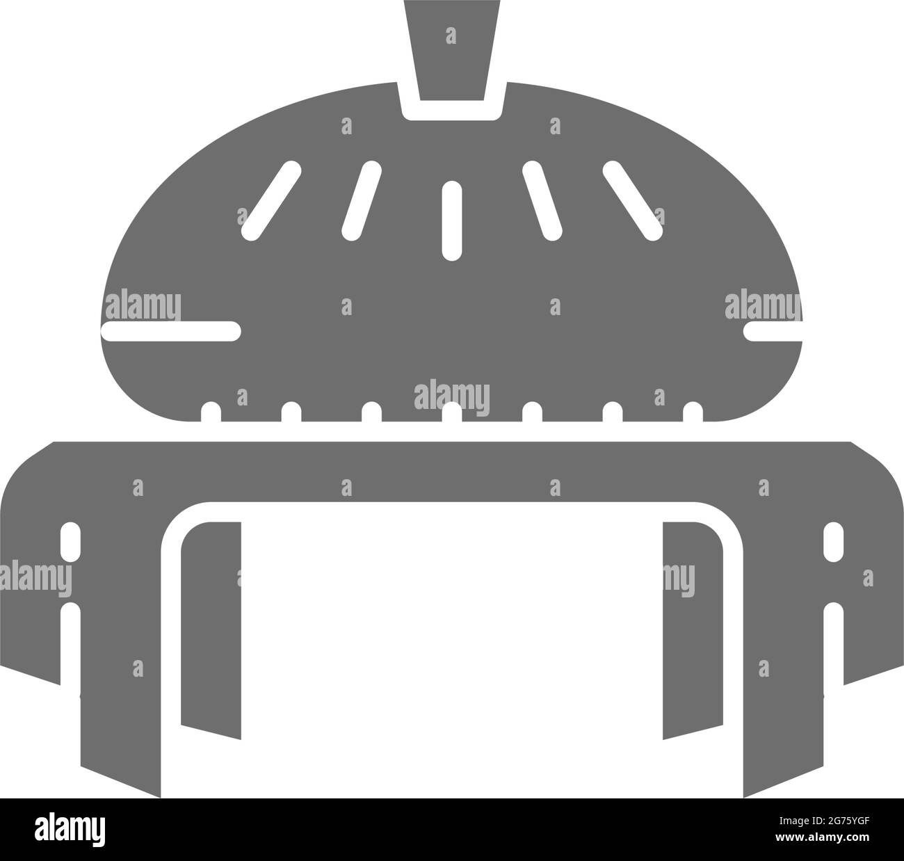 Traditionelles ukrainisches Hochzeitsbrot, gesticktes ethnisches Handtuch, graue Ikone. Stock Vektor