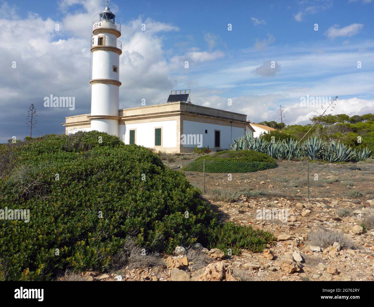 Cap de Ses Salines, Mallorca, Balearen Stockfoto