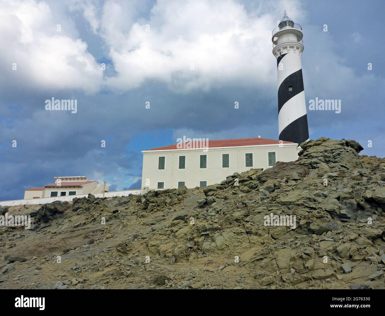 Faro de Favaritx, Menorca, Balearen Stockfoto