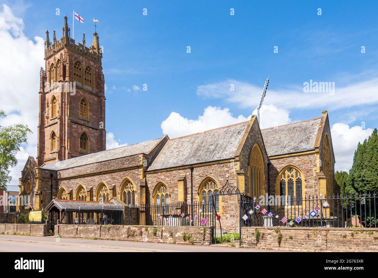 Die Church of St James ist eine Pfarrkirche der Church of England in Taunton, Somerset, England, Großbritannien Stockfoto