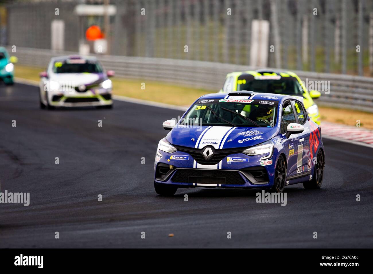 38 Alcidi Alessio (ITA), CAAL RACING, RENAULT CLIO CUP EUROPE, Aktion während der 7. Runde des Clio Cup Europe 2021, vom 9. Bis 11. Juli 2021 auf dem Hungaroring, in Budapest, Ungarn - Foto Joao Filipe / DPPI Stockfoto