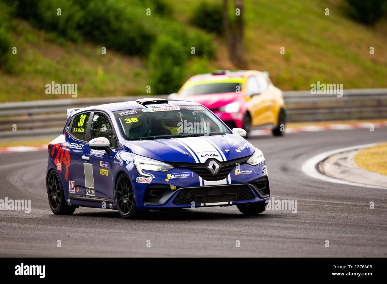 38 Alcidi Alessio (ITA), CAAL RACING, RENAULT CLIO CUP EUROPE, Aktion während der 7. Runde des Clio Cup Europe 2021, vom 9. Bis 11. Juli 2021 auf dem Hungaroring, in Budapest, Ungarn - Foto Joao Filipe / DPPI Stockfoto