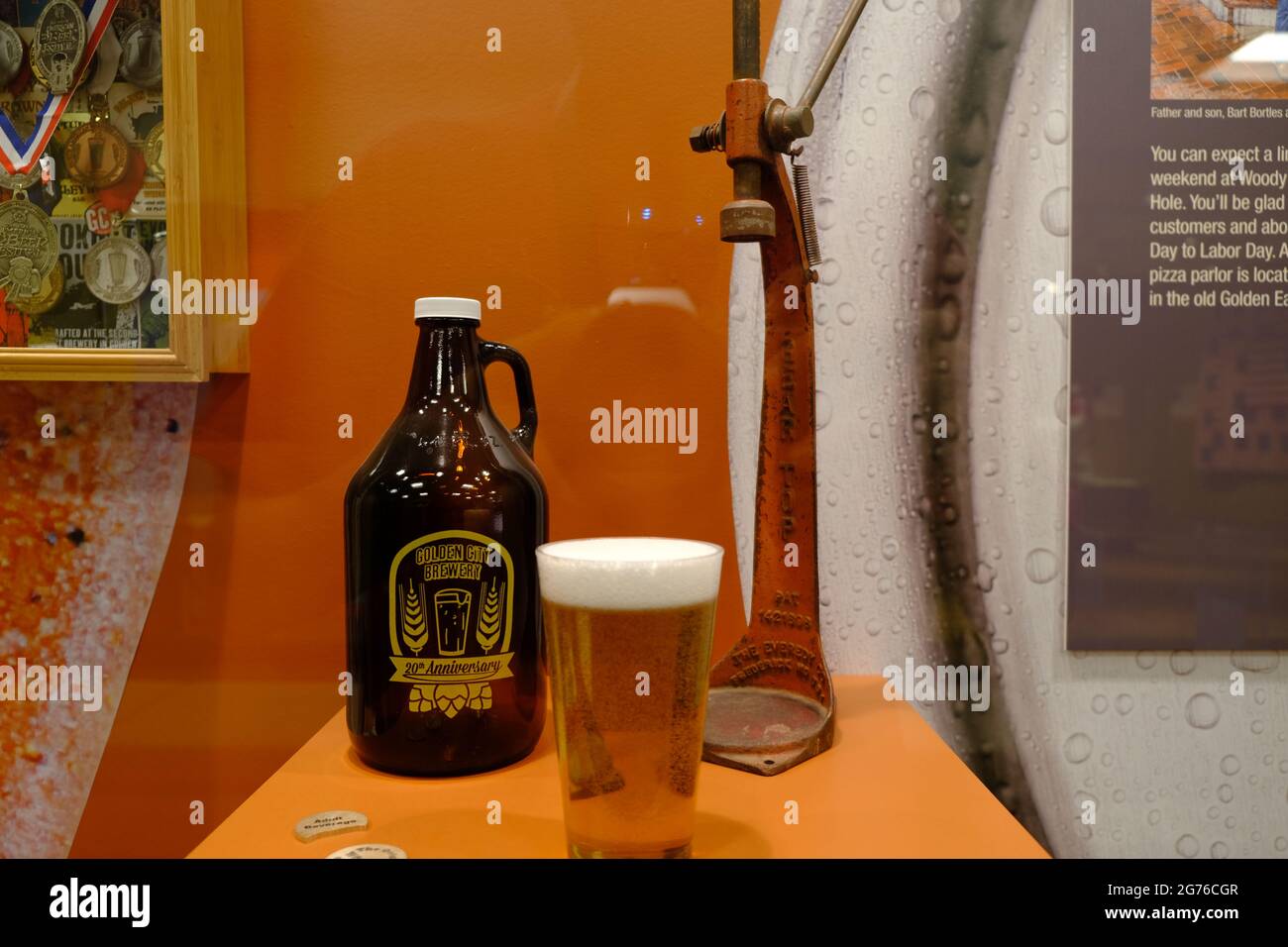 Golden City Brewery Museum Stockfoto