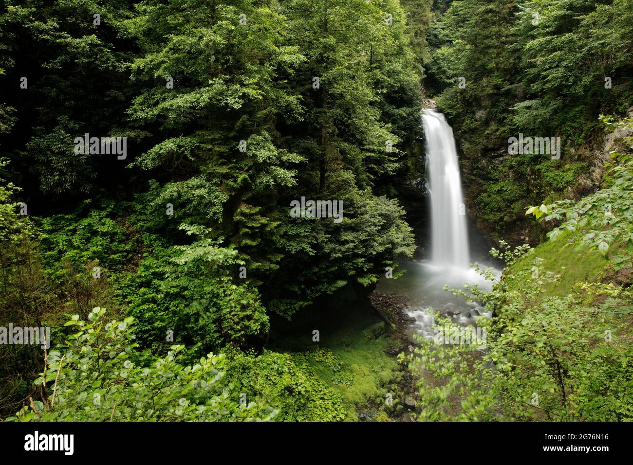 Rize Camlihemsin Palovit Falls, Türkei, Aussicht Stockfoto