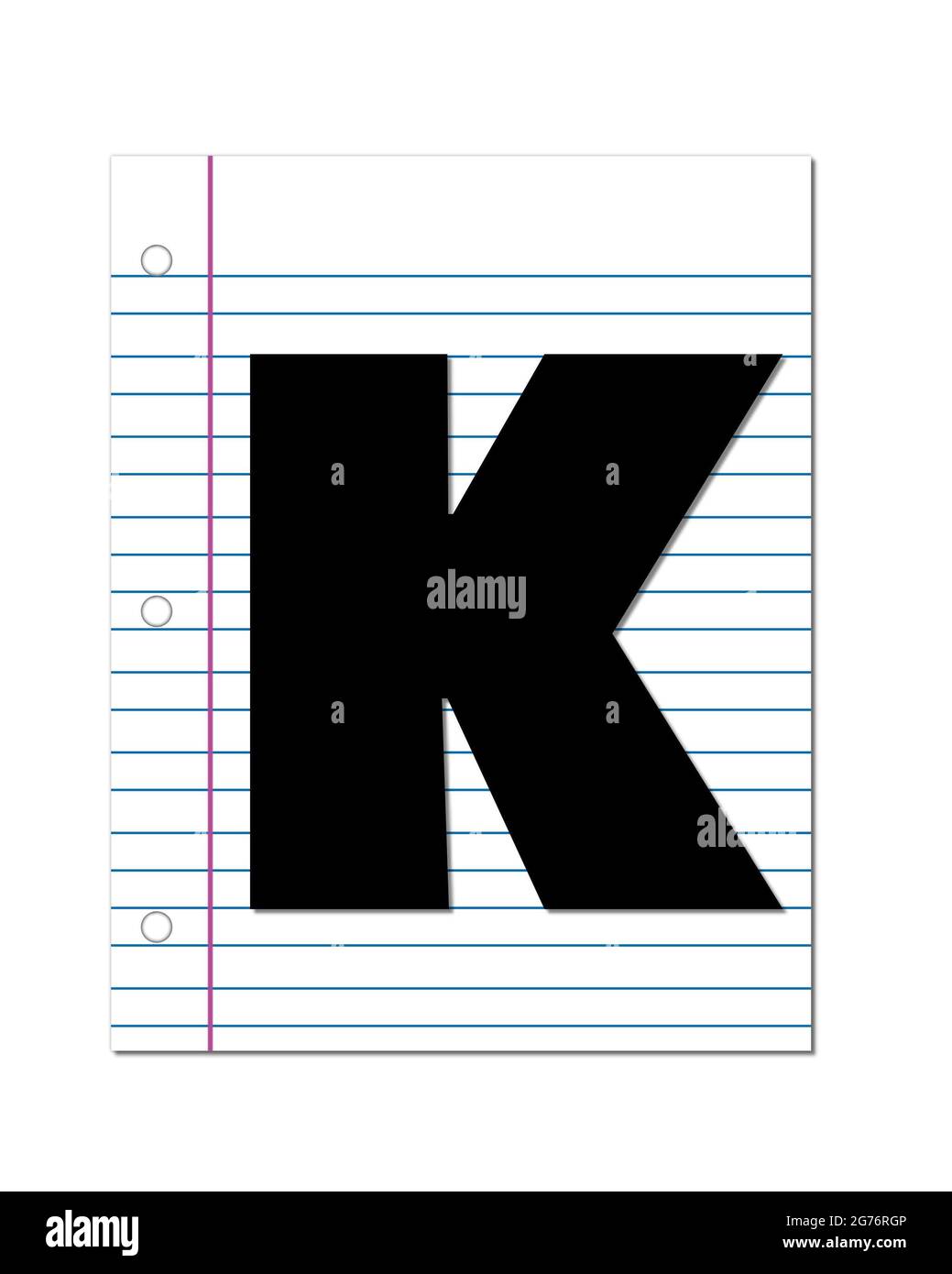 Der Buchstabe T Im Alphabetsatz Beginn Der Schule Zwei Ist Schwarz Letter Sitzt Auf Einem Leeren Stuck Notizbuch Und Ist Mit Bleistiften Verziert Stockfotografie Alamy