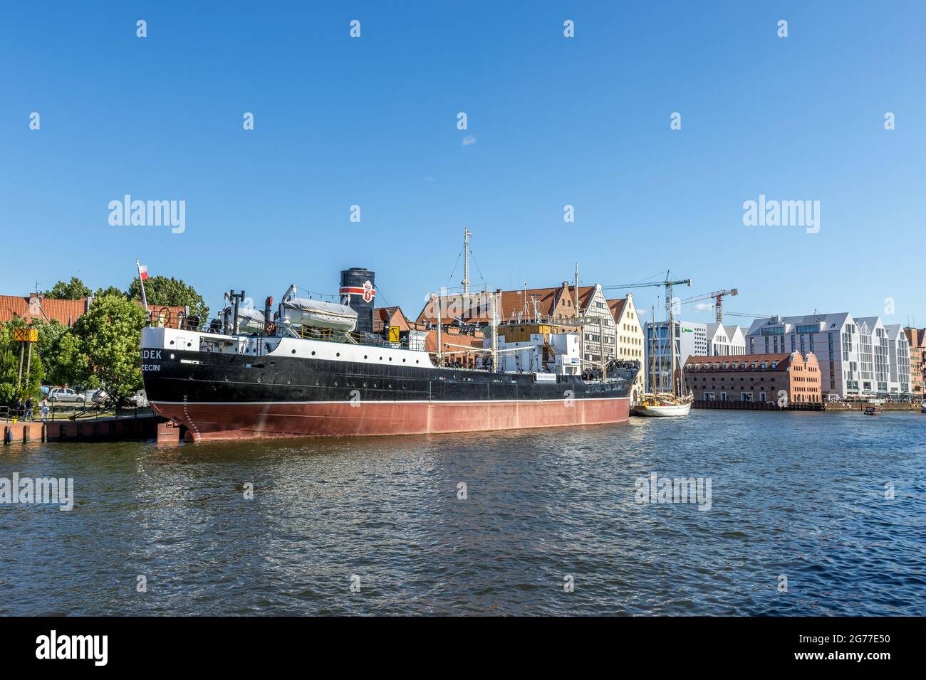 DANZIG, POLEN – 13. Juni 2021: Danzig, Polen – 13 2021. Juni „das nationale Meeresmuseum in Danzig“ Stockfoto